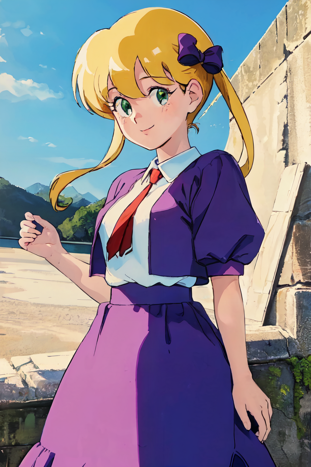 05315-584850544-_lyco_madoka-loha_0.95_madoka, 1girl, retro artstyle, blue sky,_(best quality, masterpiece, RAW photo,ultra-detailed_1.2), _lyco.png